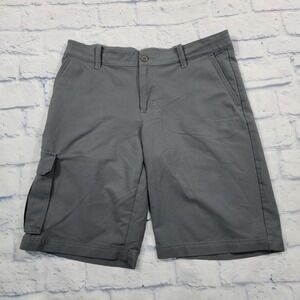 Under Armour YOUTH SIZE L YLG Cargo Performance Golf Shorts Gray 1254056